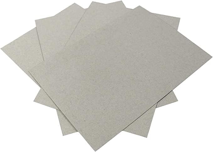 DJP A4 Greyboard Grey Backing Board 2mm 2000 Micron Extra Thick Craft Card Grey - 10 A4 Sheets
