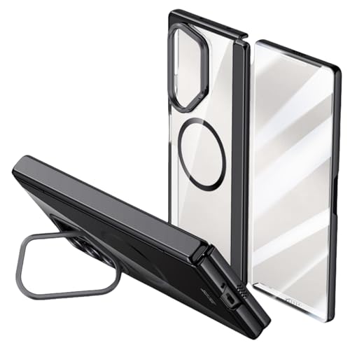 Coque transparente Galaxy Z Fold 6 idéale pour le bureau avec béquille