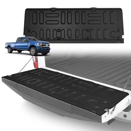 Image of TripleAliners Truck Mat Compatible with 2017-2022 Ford Super Duty F250 /F350 /F450 Accessories, Tailgate Mat Custom Fit All Weather Protection Pickup Liner