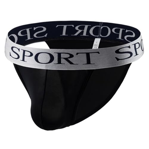 Men's High-Fork Ice Silk Nylon Briefs - Breathable, Comfortable, Low-Rise Underwear with Bulge Pouch4