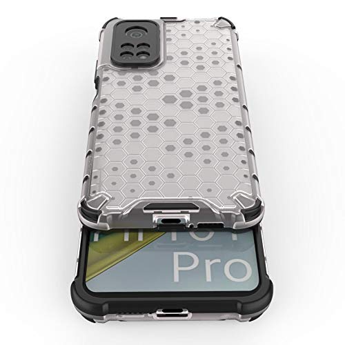 Image of Glasgow | for Mi 10T Pro Honeycomb Pattern Back Case Cover for Mi 10T Pro - Transparent