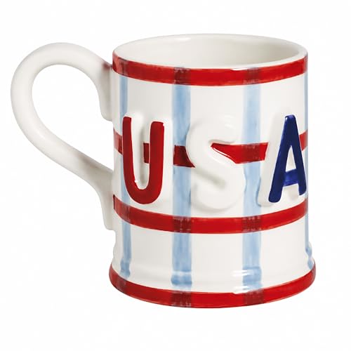 Taza Mud Pie Americana Roja 15 oz miniatura 1