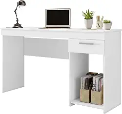 Escrivaninha Office Mesa Escritorio Estudo Nicho Com Gaveta