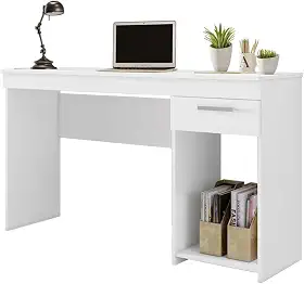 Escrivaninha Office Mesa Escritorio Estudo Nicho Com Gaveta
