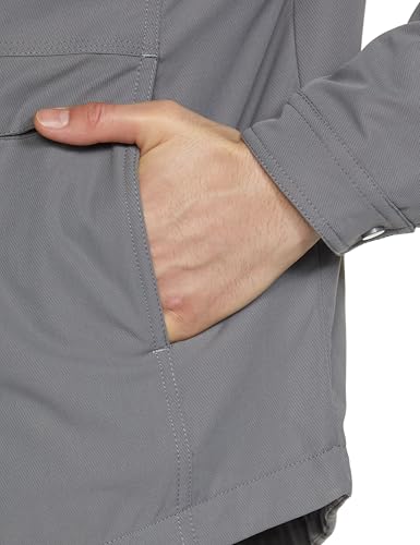 Image of Qube By Fort Collins Men's Shacket for Winter - Padded Shirt Jacket for Men | Full Sleeve Button Down Overshirt with Four Utility Pockets & Snap Placket for Layering, Travel & Everyday Wear