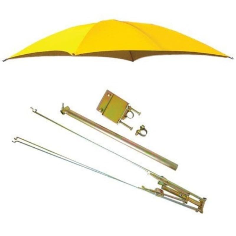 Farmer Bobs Parts ROPS Yellow Tractor Umbrella Canopy & Canvas Cover w/Rollbar Mount 405969