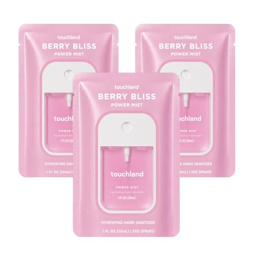Touchland Hand Sanitizer Spray Berry Bliss Trio - 3 x 1 FL OZ