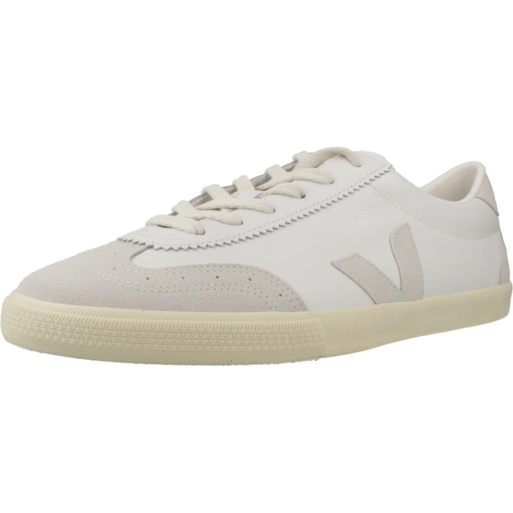 Veja Women's White Retro Leather Volley Trainers - Sneakers - 9 Uk - Shoes