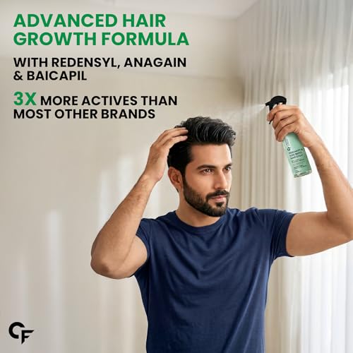 Image of Carbamide Forte Rosemary Hair Spray with Rice Water | Rosemary Water Spray for Hair Growth with Redensyl, Anagain & Baicapil | Supports Hair Density & Thickness | Water Based Formula for All Hair Types - 200 ml
