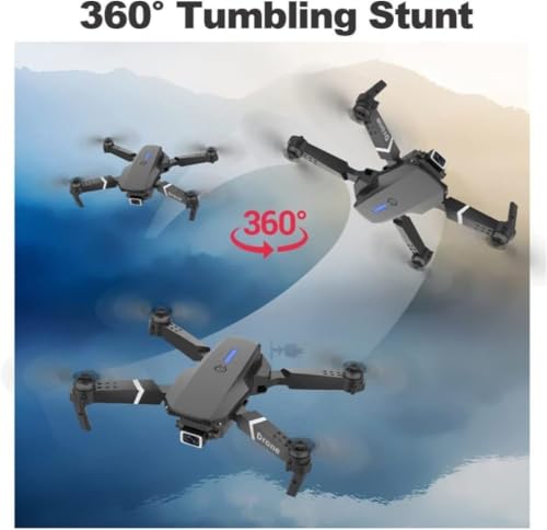 Image of SWA MI Foldable Drone with Camera | 1 Battery WiFi FPV RC Quadcopter | Altitude Hold Headless Mode One Key Take Off | 2.4GHz Remote Control | Black