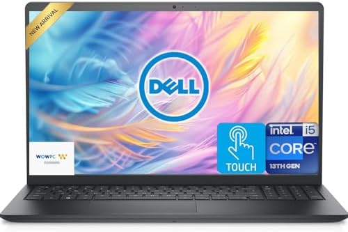 Dell Inspiron 15.6″ FHD Touchscreen Laptop, 13th Gen Intel Core i5 (Beat i7-1250U), 12GB RAM, 768GB Storage (256GB PCIe SSD + 512GB External), Anti-Glare, Win 11 with MS Office, Long Battery Life