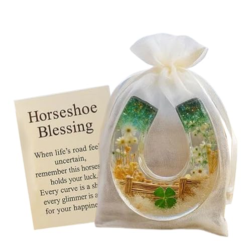 Tarjetas de Bendiciones de Bolsillo - Recuerdo Símbolo de Esperanza | Herraduras de Bendición Coleccionables,para Chica Adolescente Mujer Madre Escritorio Estantería Mesita de Noche Trabajo