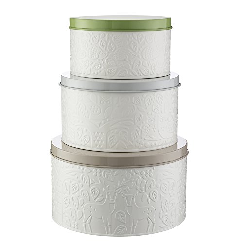 Mason Cash 2001.072 Forest Set of 3 Cake Tins, Steel, Multi, Mixed Multicolor Mason Cash 2001.072 Forest Set of 3 Cake Tins, Steel, Multi, Mixed Multicolor