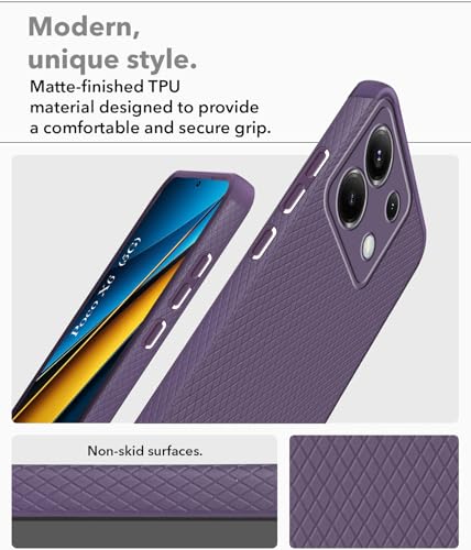 Image of Jkobi Back Cover Case for Poco X6 5G (Liquid Silicone | Side Grip | Camera Protection)