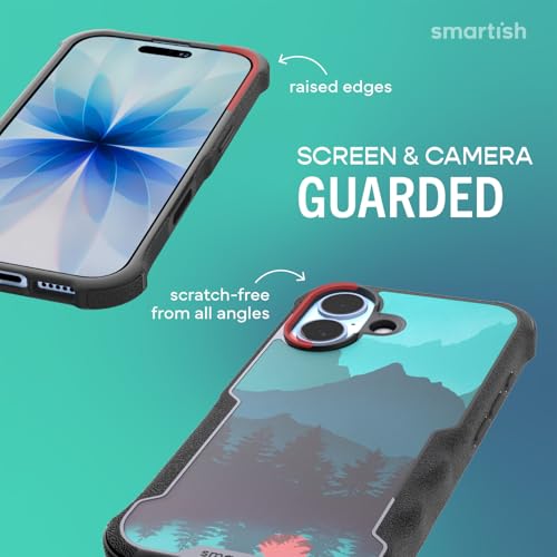 Image of Smartish iPhone 17 MagSafe Case - Gripzilla Protective Magnetic Case for Men [Rugged + Tough] Military Grade Heavy Duty Grip Armor - Drop Tested for iPhone 17 - Moving Mountains
