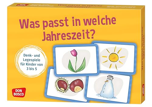 Was passt in welche Jahreszeit?: Denk- und Legespiele für Kinder von 3 bis 5 – Frühling, Sommer, Herbst und Winter. Welche Bräuche, Kleidung und ... Konzentration trainieren & Sprache fördern