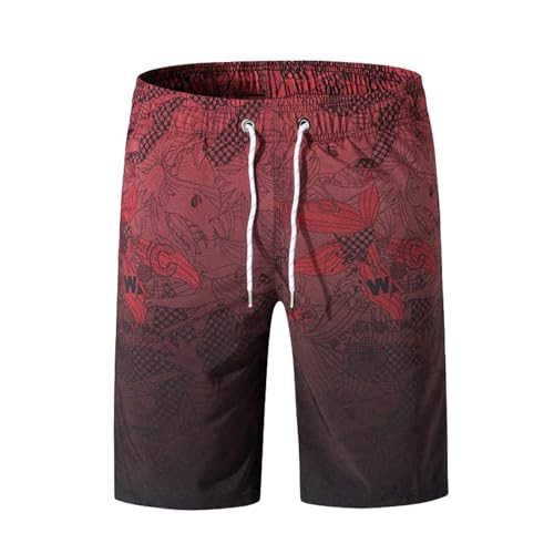 Genérico Bañador Hombre Boxer Ajustado, Bañador Bermuda Larga Hombre, Secado Rápido Ajustables con Bolsillos Bañador con Estampado Unicolor Shorts De Baño para Natación para Playa Surf