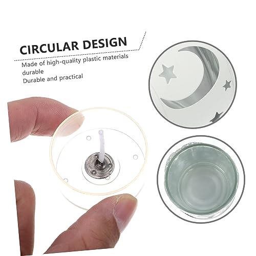 Kit para hacer velas con mechas de algodón y copas transparentes miniatura 7