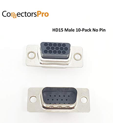 Conector de alta densidad macho HD15, pack x10 miniatura 3