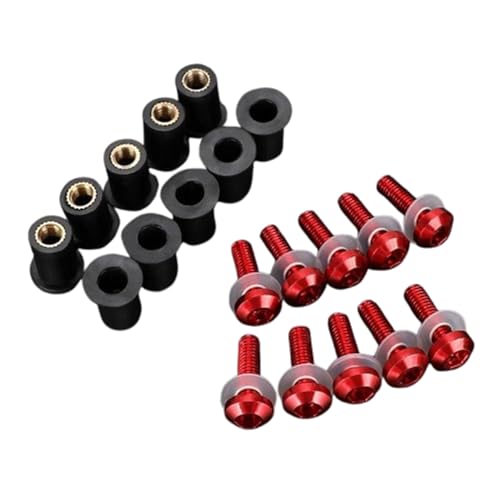 Vis de pare-brise moto pour supprimer vibrations bulle GSXR K1 K8 rouge