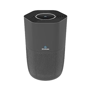 Air Purifiers for Home, H13 HEPA Filter Air Ionizers for Living Room, Voice Control Smart WiFi Air Purifier for Bedroom, Pets, Allergies, Quiet Sleep Mode and Timer (Sciaire Essential, Black)