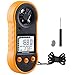 Messe mit günstig Kaufen-Digitaler Windmesser, Luftdurchflussmesser mit Windtemperaturwerkzeug -10 ° C ~ 45 ° C,Anemometer zur Messung der Luftstromgeschwindigkeit, Windmesser zum Segeln/Surfen/Angeln/Drachen - Gelb