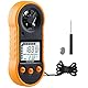 Digitaler Windmesser, Luftdurchflussmesser mit Windtemperaturwerkzeug -10 ° C ~ 45 ° C,Anemometer zur Messung der Luftstromgeschwindigkeit, Windmesser zum Segeln/Surfen/Angeln/Drachen - Gelb