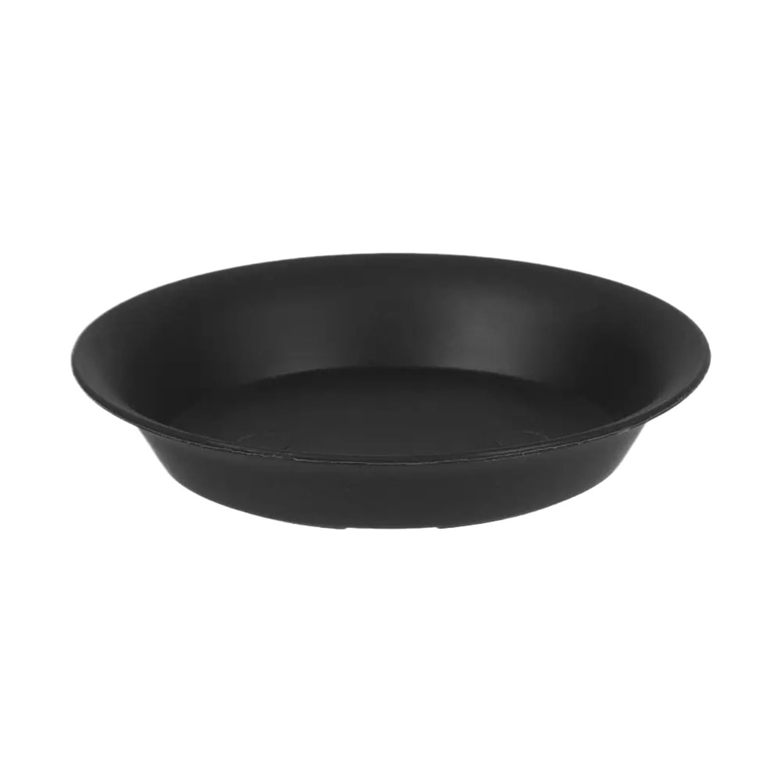 YILWPV 6Pcs Garden Flower Pot Round Indoor Outdoor Drip Trays Plant Saucer Plastic Tray Saucers(Black,7.2x9.8cm)