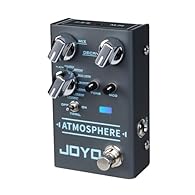 JOYO Atmosphere features 9 built-in digital reverb types, including SPRING, CHURCH, PLATE, EKO-VERB, SHIMMER, COMET, REWIND, FOREST, PULSE, apart from the traditional MIX, DECAY and TONE adjustment. It has modulation effects depth control dedicated f...