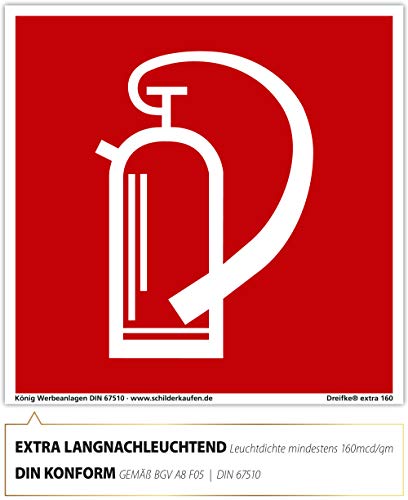 Targa estintore dopo BGV A8 F05 | PVC