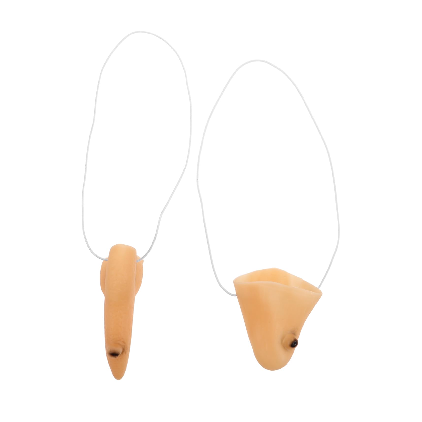 Halloween Witch Nose and Chin Set, Vinyl Prosthetic Nose and Chin for Masquerade Party Cosplay, Carnival