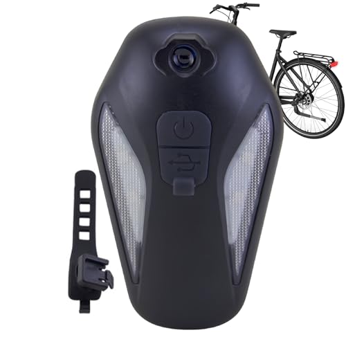Luz Trasera Bicicleta Recargable,Proyección LED Luz Trasera Bicicleta - Modos Ajustables Accesorios Bicicleta Uso Exterior Urbano Montaña Seguridad Noche
