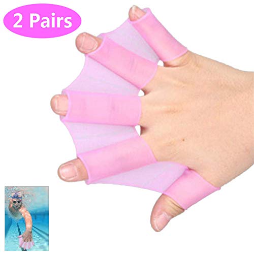 YLINKM Frog Silicone Swimming Fins Handcuffs Flippers HydraHand Hand Paddles Swim Palm Finger