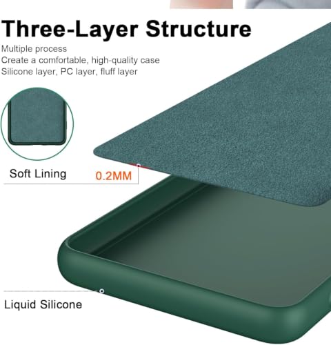 Image of FIRST MART Matte Silicone Back Cover for Nothing 4A - Green