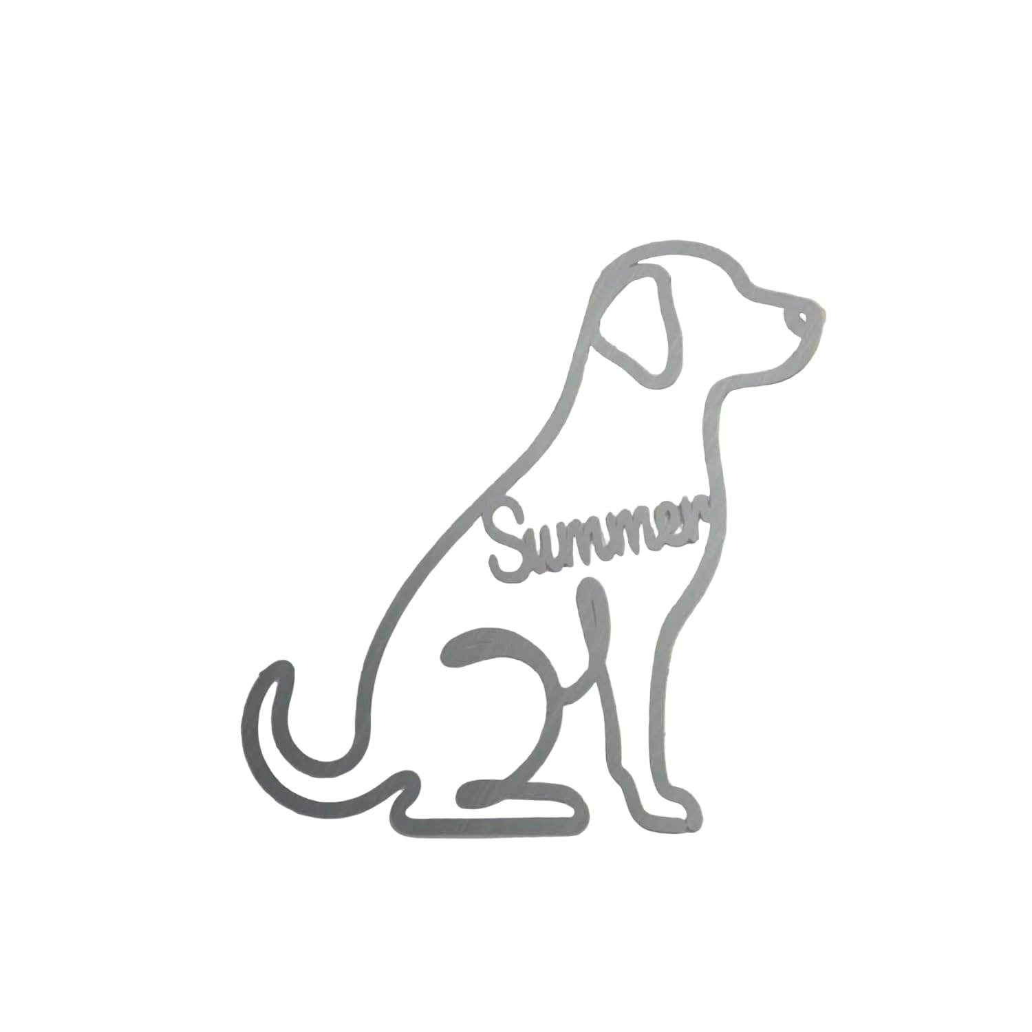 Image Industry Personalised Dog Outline Steel Garden Sculpture | Custom Dog Memorial & Garden Ornament | Made in the UK