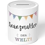 JUNIWORDS Spardose Sparbüchse, Bester Finanzmakler der Welt (5699028)