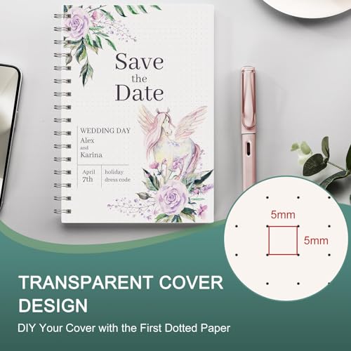 Carnet à spirales A5 transparent imperméable avec papier épais - 5
