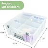 Best Kept Super Satchel Double Deep Compartment Box - Art Storage with 8 Removable Compartments | Smart Closure for Craft Supplies, Home & Office Improvement #3