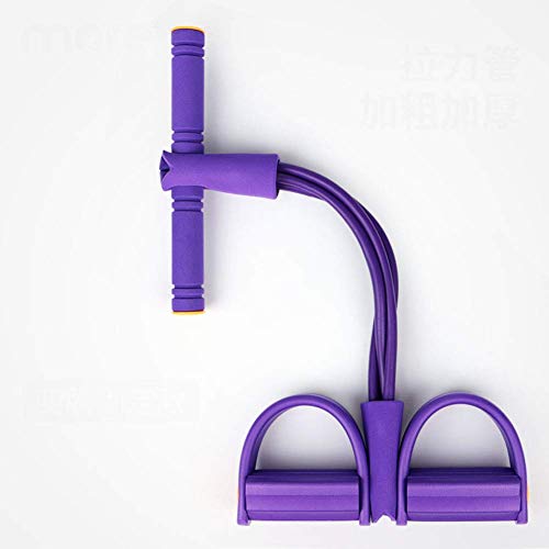 YLCJ Corda elástica de pedal portátil com pega de esponja, faixa de resistência de pedal multifuncional para expansor de musculação