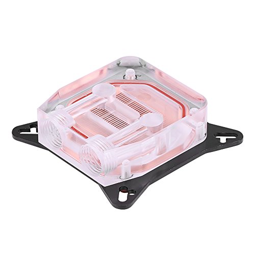 VBESTLIFE 冷却システム 冷却ブロックウォーターブロック 銅ベースPOMカバー コンピュータGPUウォータークーラー