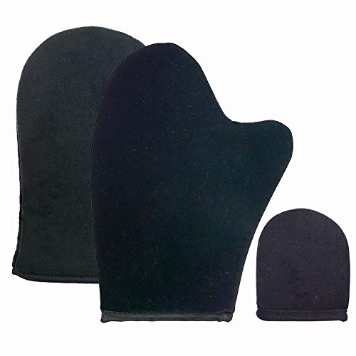 Self Tanning Mitt, Applicator Gloves for Sunless Tanner, Tanner Glove for Flawless and Streak (Black)