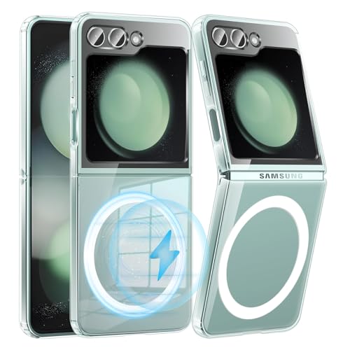 Galaxy z flip5 SC-54D 箱無し・ケースおまけ付き Amazon.co.jp: Galaxy Z Flip5 ケース MagSafe対応 クリア マグネット