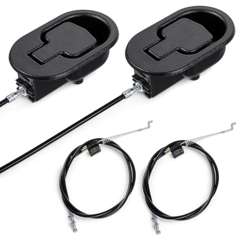 2 Set Recliner Handle Replacement Parts with Pull Cable, Durable Recliner Release Pull Handle, Repair and Replacement Accessories Fits Most Recliner Chair Sofa, ABS Material