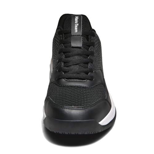 HaloTeam Tennis Shoes Mens Fashion Non Slip Running Trainers Lightweight Breathable Fitness Sport Sneakers for Badminton Squash Volleyball 6.5 US-12 US4