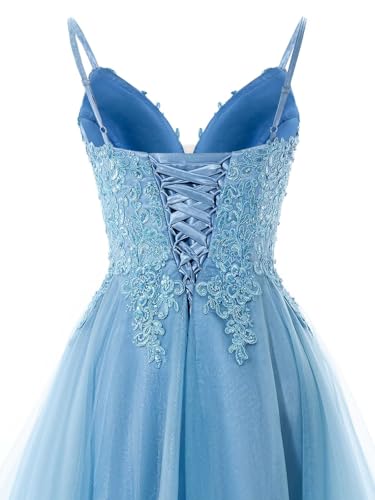 Lace Appliques Tulle Homecoming Dresses for Women Evening Party Prom Dress A Line High Low Cocktail Dresses3