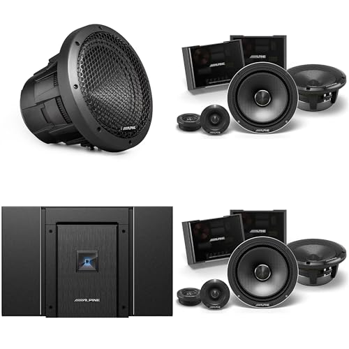 Alpine HDA-V90 Status Hi-Res 5-Ch Amp w/ (2) HDZ-65CS 6.5