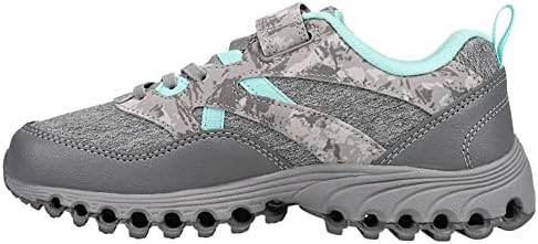 K-Swiss Girls Tubes Trail 200 Velcro Shoe Running, Steel Gray/Alloy/Blue Tint, 11.5 Little Kid