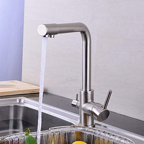 Filtre à eau potable pour robinet de cuisine LWX avec tête pivotante 360