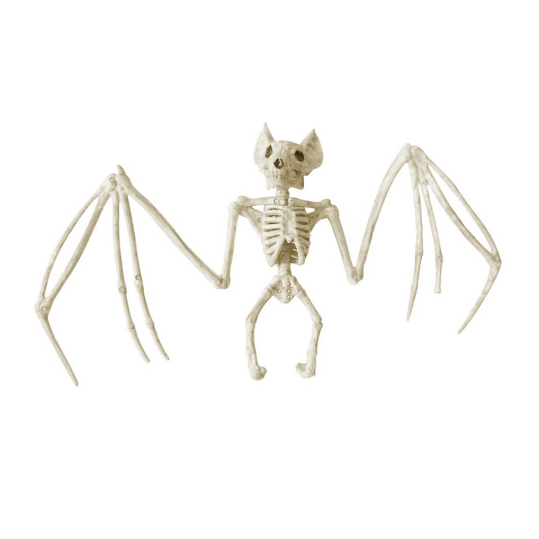 Yeaxxsqy Bat Skeleton Model Halloween Prop, Animal Skeleton Horror Decoration for Festival Atmosphere