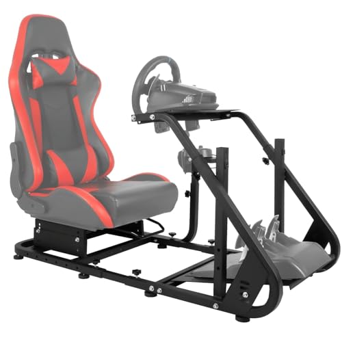 Minneer SIM RACING COCKPIT 37H Adapt Tv Stand Racing Simulator Cockpit Fit For G29/G920/G923/T248/T300/Ts/Tx Racing Wheel cover